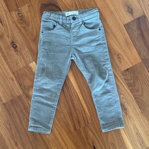 Zara Kids Gray Corduroy Jeans